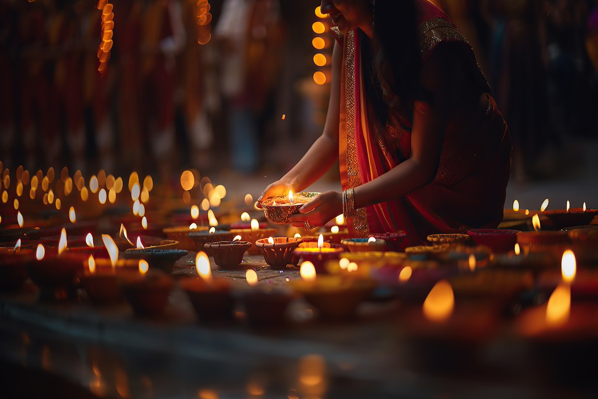 the Festival of Lights, celebrated by Hindus, Jains, and Sikhs
